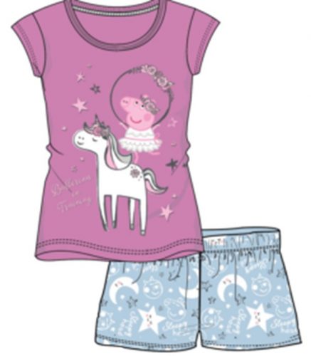 Purcelușa Peppa pijama scurtă pentru copii 98/104 cm