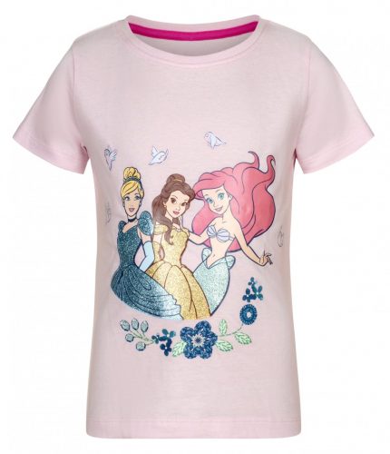 Prințesele Disney tricou scurt pentru copii, superior 110/116 cm