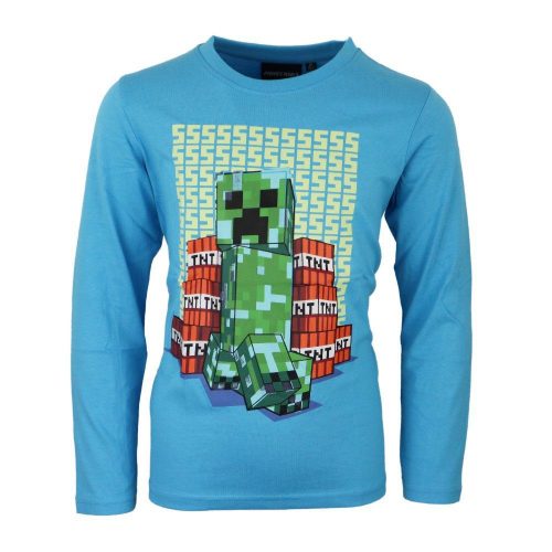 Minecraft tricou cu mâneci lungi pentru copii care strălucește în întuneric, superior 12 ani