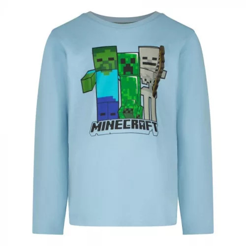 Minecraft Trio tricou cu mânecă lungă pentru copii, bluză 12 ani