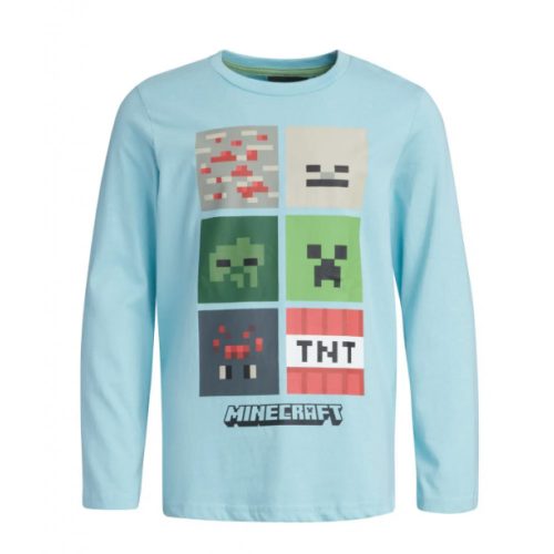 Minecraft Blockbuster tricou cu mânecă lungă pentru copii, top de 10 ani