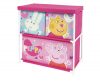 Purcelușa Peppa Suport de depozitare pentru jucării cu 3 compartimente 53x30x60 cm