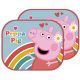 Purcelușa Peppa Rainbow parasolar pentru ferestre, set de 2