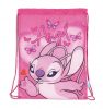 Disney Lilo și Stitch Pink Angel geantă sport, sac de gimnastică 44 cm