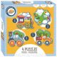 Vehicul set puzzle de forme