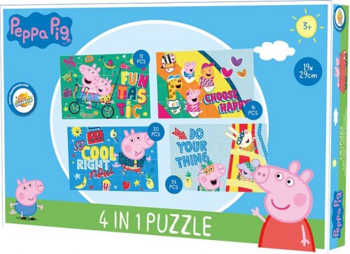 Purcelușa Peppa Puzzle 4-în-1