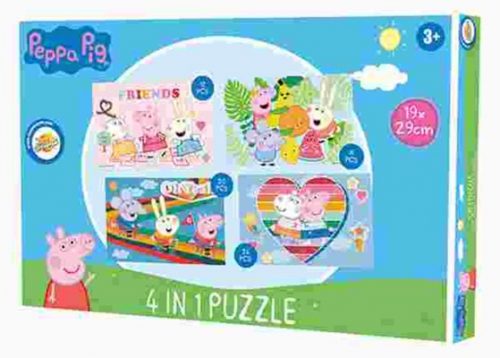 Purcelușa Peppa puzzle 4-în-1