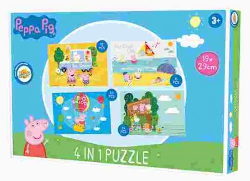 Purcelușa Peppa puzzle 4 în 1