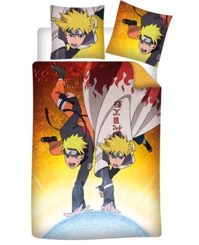 Naruto Minato set de lenjerie 140×200cm, 63×63 cm microfibră