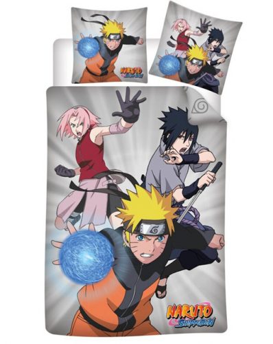 Naruto husa de pat 140×200cm, 63×63 cm microfibră