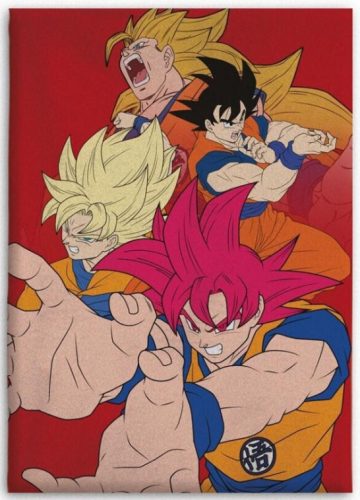 Dragon Ball Hues of Power pătură din fleece coral 110x150cm