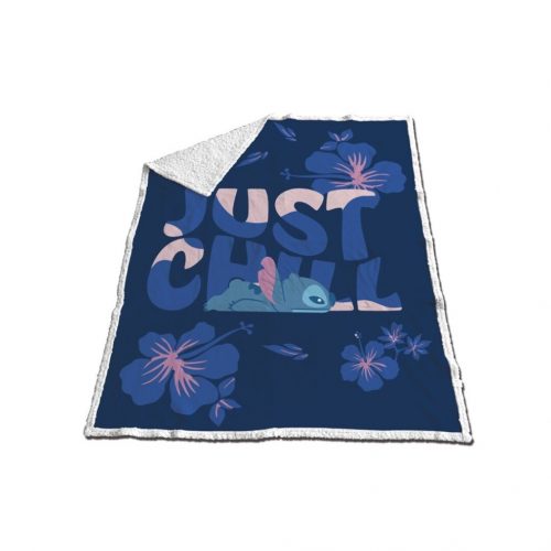 Disney Lilo și Stitch Blue Chill Pătură Sherpa 130x170cm