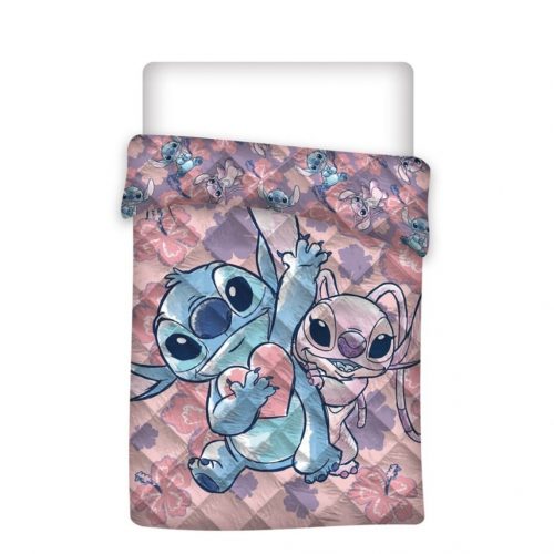 Disney Lilo și Stitch Heart cuvertură matlasată, plapumă 140x200cm