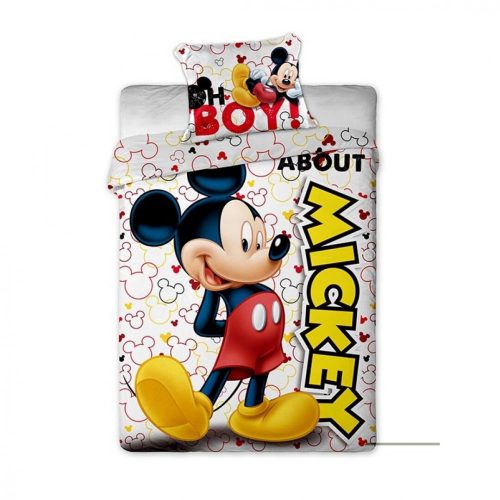 Disney Mickey  Lenjerie de pat Classic Charm 140×200cm, 63×63 cm microfibră