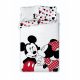 Disney Mickey  Mickey Love Disney Minnie, set de lenjerie de pat 140x200cm, 63x63 cm microfibră