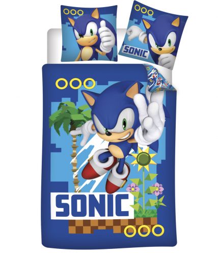 Sonic Ariciul Coin Chase Set de lenjerie de pat Sonic Ariciul 140×200cm, 70×90 cm