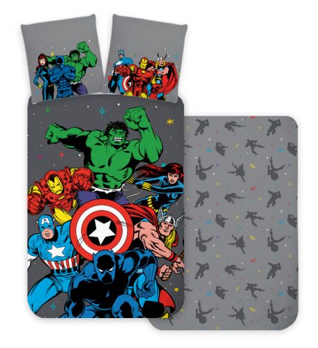 Avengers Classic Comic Style Husă de pat pentru copii 100×135 cm, 40×60 cm