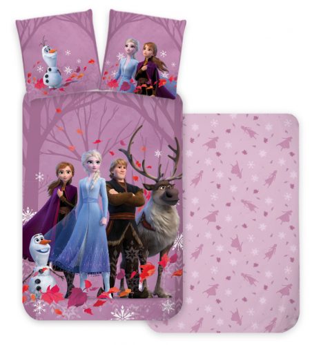 Disney Regatul de gheață Purple set lenjerie de pat pentru copii 100×135 cm, 40×60 cm