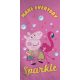 Purcelușa Peppa Sparkle prosop de baie, prosop de plajă 70x140cm