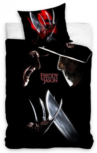 Coșmar pe Elm Street Freddy vs. Jason set de lenjerie de pat 140×200cm, 70×90 cm