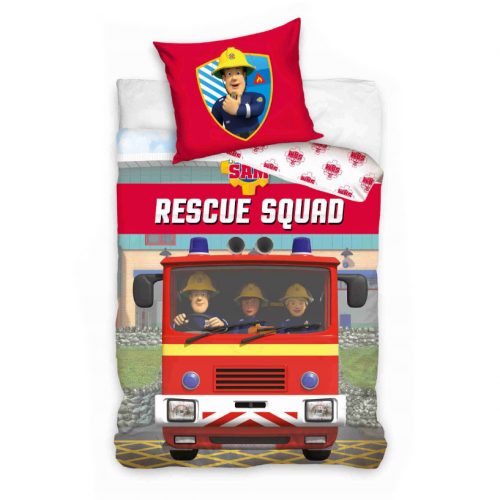 Pompierul Sam Rescue Squad set de lenjerie de pat 140×200cm, 70x90 cm