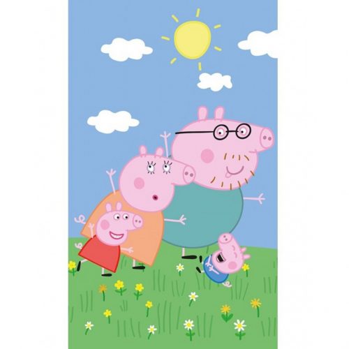 Purcelușa Peppa Family prosop de mână, prosop de față, prosop 30x50 cm