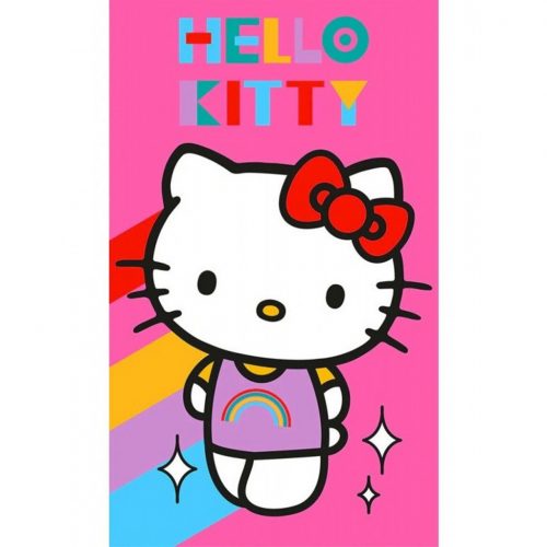 Hello Kitty Rainbow prosop de mână, prosop de față, prosop 30x50 cm