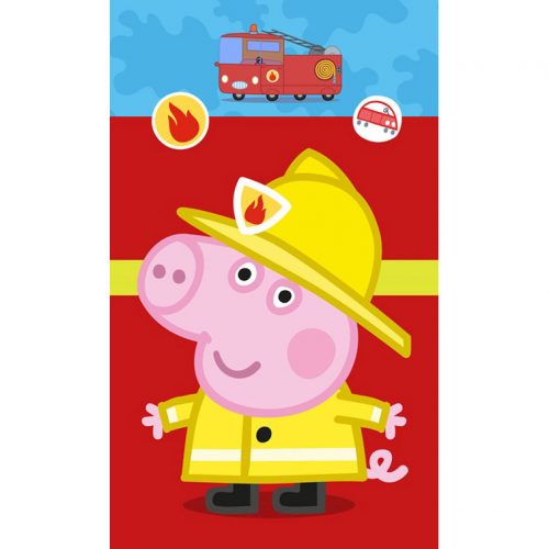 Purcelușa Peppa Fireman prosop de mână, prosop de față, prosop 30x50 cm