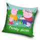 Purcelușa Peppa Picnic husă de pernă din catifea 40x40 cm