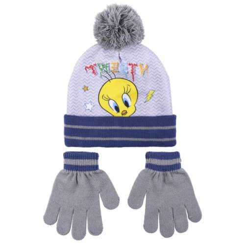 Looney Tunes Tweety Set copil: căciulă + mănuși