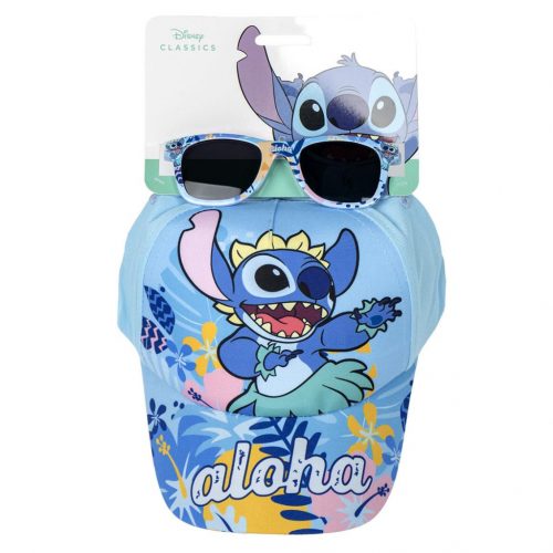 Disney Lilo și Stitch Aloha set ochelari de soare și șapcă de baseball