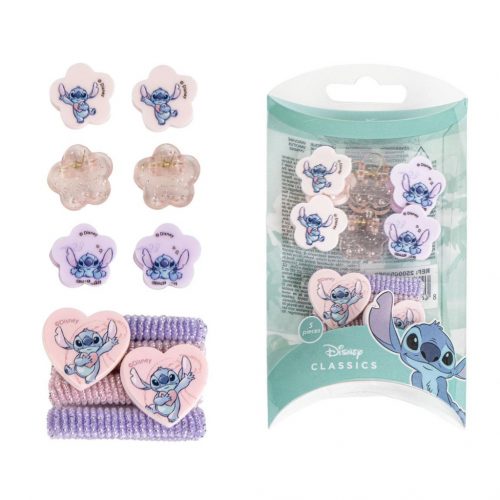 Disney Lilo și Stitch set de clamă de păr și elastic de păr în cutie