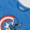 Avengers Captain America tricou scurt pentru copii, top 4-10 ani