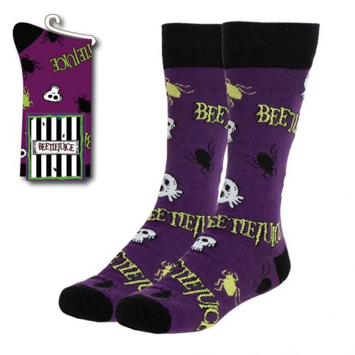 Beetlejuice Purple șosete lungi pentru adulți 38/45