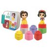 Prințesele Disney Snow White and Belle set de cuburi de construcție cu carte Clementoni