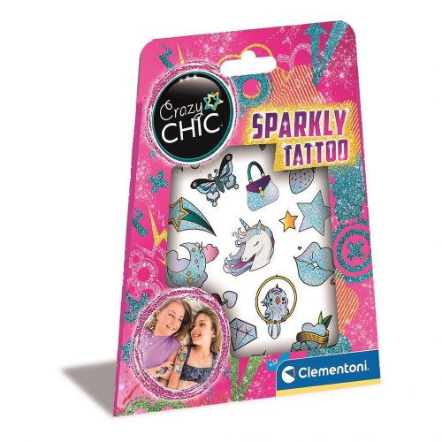 Crazy Chic Sparkly tatuaj sclipici Clementoni