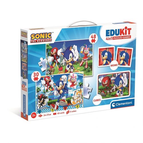 Sonic a sündisznó Characters Colecție de jocuri 4 în 1 Clementoni