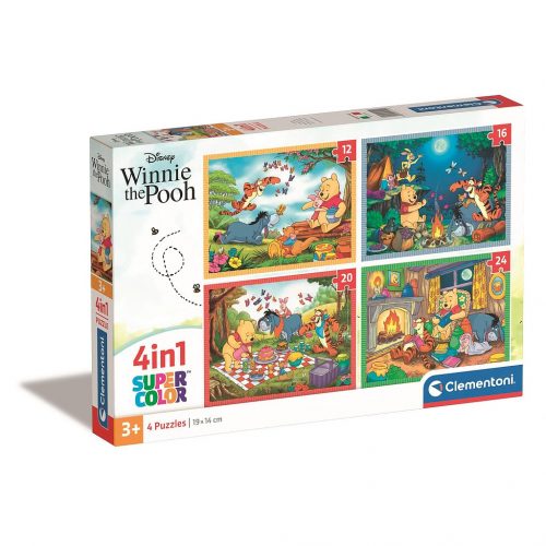 Disney Winnie de Pluș Fun Days Forever Puzzle 4-în-1 Clementoni