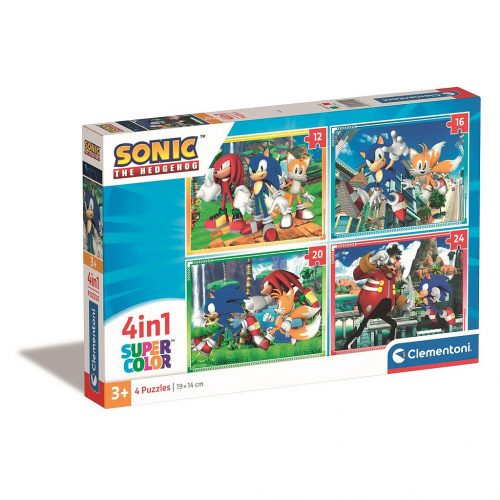 Sonic a sündisznó Save the Day Puzzle Clementoni 4 în 1