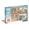 Bluey Play All Day Puzzle 4 în 1 Clementoni