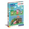 Purcelușa Peppa Nature Class Puzzle Clementoni 2x60 de piese