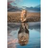 Animale Self Reflection Puzzle leu 300 de piese Clementoni