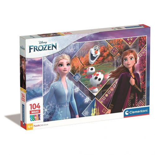 Disney Regatul de gheață Winter Magic Puzzle maxi Clementoni, 104 piese