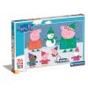 Purcelușa Peppa Snow Puzzle maxi Clementoni cu 104 piese