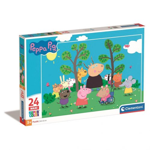 Purcelușa Peppa Nature Class Puzzle maxi Clementoni de 24 de piese