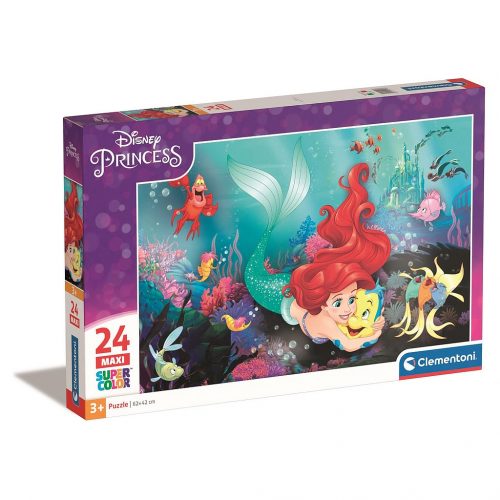 Prințesele Disney Ariel Puzzle maxi de 24 de piese Clementoni