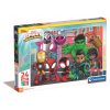 Omul Păianjen Spidey Friends Puzzle maxi Clementoni cu 24 de piese