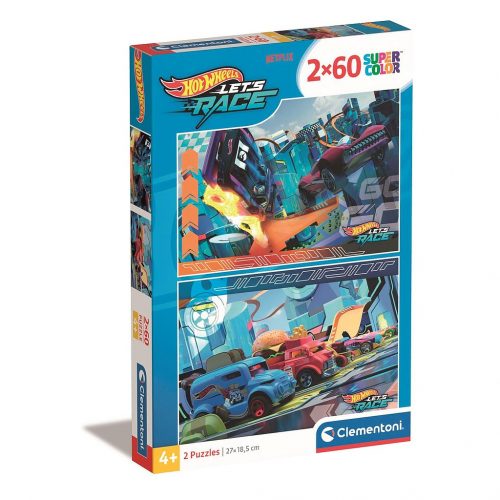 Hot Wheels Buns of Steel Puzzle Clementoni 2x60 piese