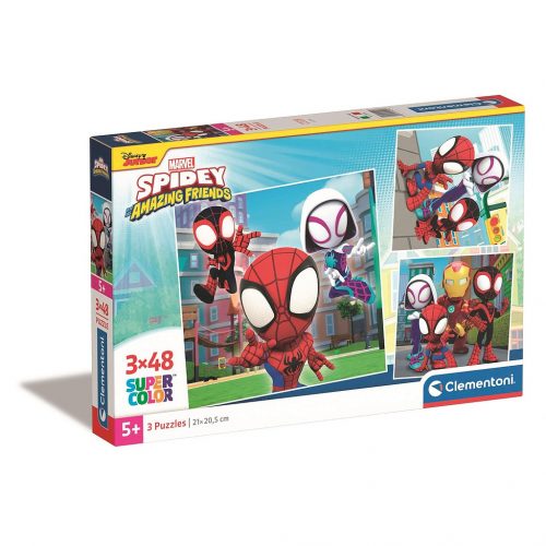 Omul Păianjen Spidey 3x48 buc puzzle Clementoni