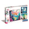 Unicorn Magic Creaturi Fantastice puzzle 3x48 buc. Clementoni